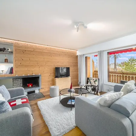 In The Heart Of Crans, Fireplace And Parking Apartman *