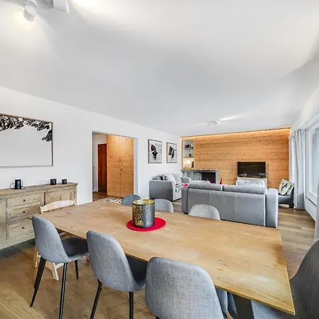 In The Heart Of Crans, Fireplace And Parking Apartment *